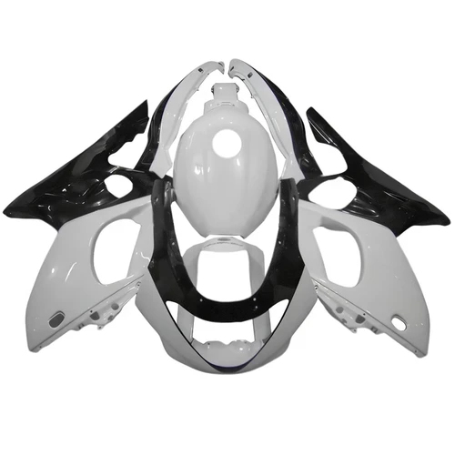1996-2007 Yamaha YZF 600R Thundercat Black White Fairing Kit