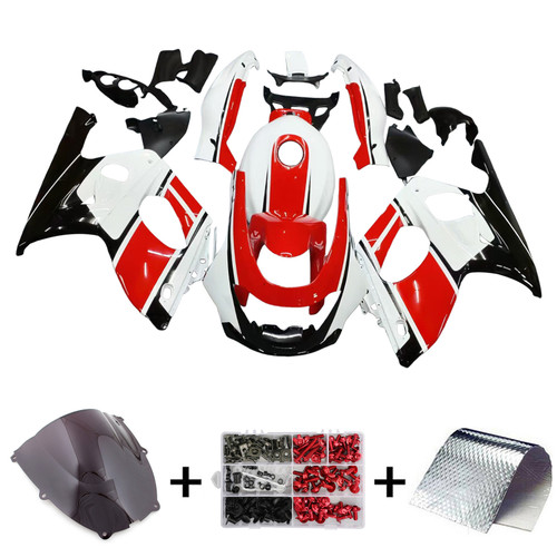 1996-2007 Yamaha YZF 600R Thundercat White Black Red Fairing Kit