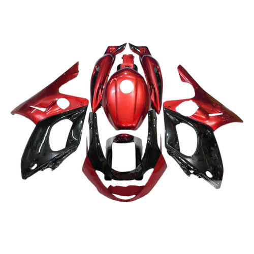 1996-2007 Yamaha YZF 600R Thundercat Red Black Fairing Kit
