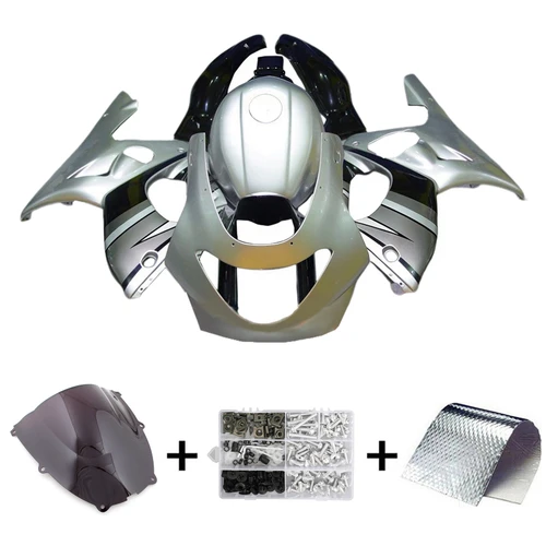 1996-2007 Yamaha YZF 600R Thundercat Black Silver Fairing Kit