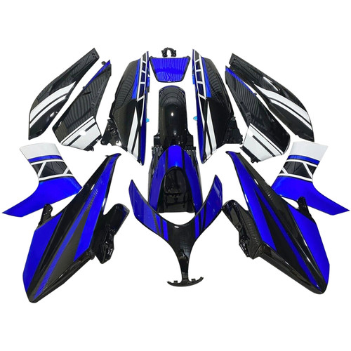2008-2012 Yamaha T-Max XP500 Black White Blue Fairing Kit