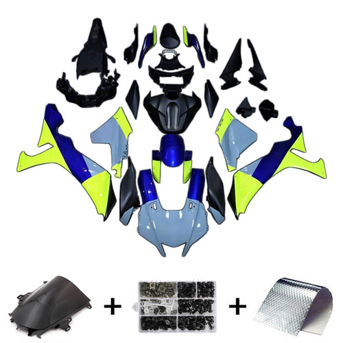 2020-2024 Yamaha YZF R1 Black Grey Blue Yellow Fairing Kit