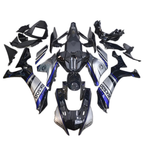 2020-2024 Yamaha YZF R1 Black Green Fairing Kit - Mad Hornets