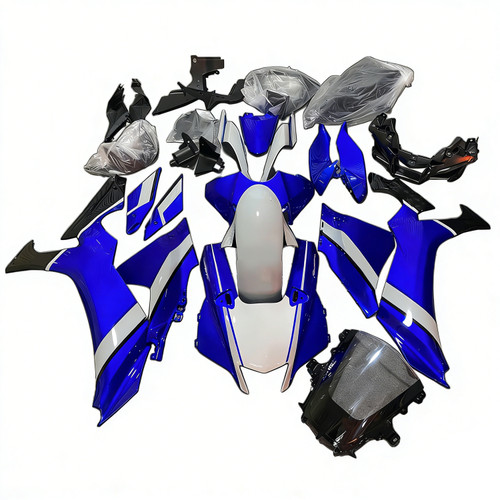 2020-2024 Yamaha YZF R1 White Blue Fairing Kit