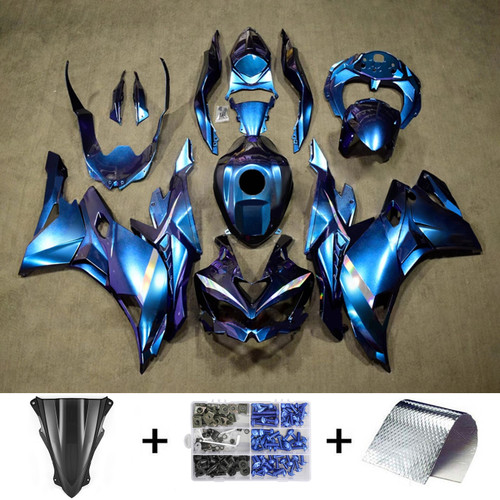 2019-2025 Ninja ZX-25R ZX-4R ZX-4RR Kawasaki Gradient Purple&Blue Fairing Kit