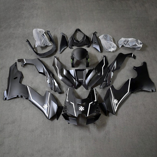 2021-2025 ZX-10R ZX-10RR Kawasaki Black with White Fairing Kit