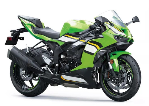 2024-2025 Kawasaki ZX6R Green White Black Fairing Kit