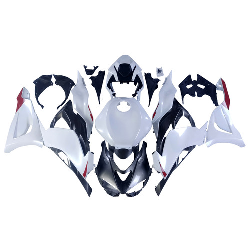 2024-2025 Kawasaki ZX6R Pearl White Fairing Kit - Mad Hornets