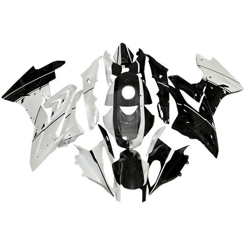 2009-2014 BMW S1000RR Carbon Fiber Pattern White Fairing Kit