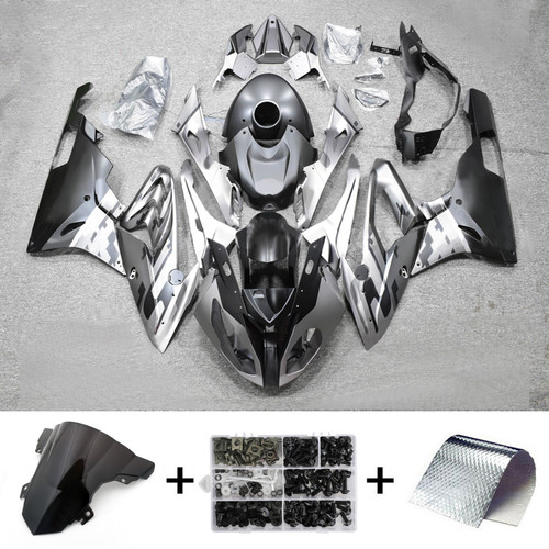 2015-2016 BMW S1000RR Silver Black Fairing Kit
