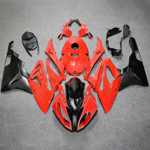 2017-2018 BMW S1000RR Glossy Red Black Fairing Kit