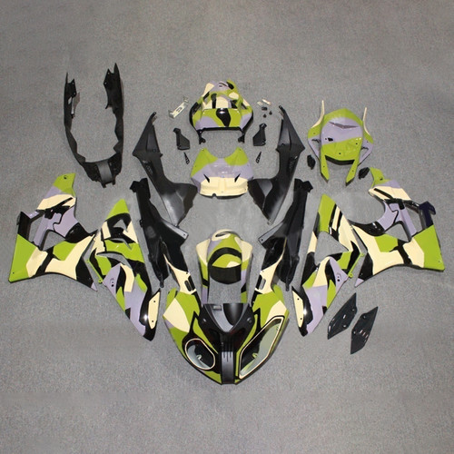 2017-2018 BMW S1000RR Black Green Yellow Fairing Kit
