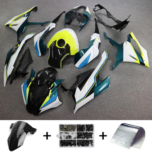 2019-2022 BMW S1000RR Black White Yellow Fairing Kit