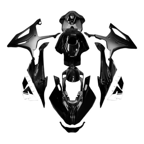 2023-2024 BMW S1000RR Glossy Black White Fairing Kit
