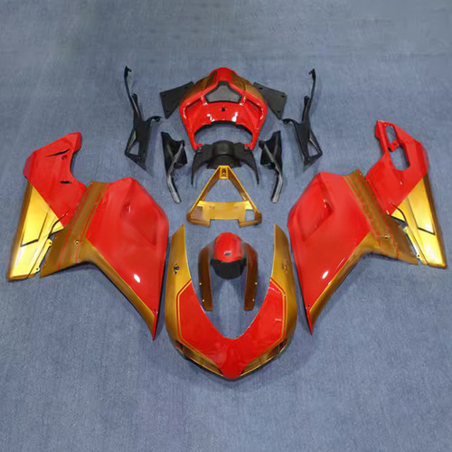 2007-2011 Ducati 1098/1198/848 Gold Red Fairing Kit