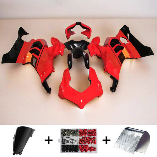 Ducati 20-21 V4/V4S & 21-22 V4SP & 19-22 V4R Red Black Fairing Kit