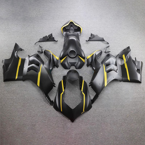 Ducati 20-21 V4/V4S & 21-22 V4SP & 19-22 V4R Matte Black Yellow Fairing Kit