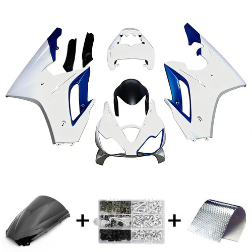 2006-2008 Triumph Daytona 675 White Blue Fairing Kit