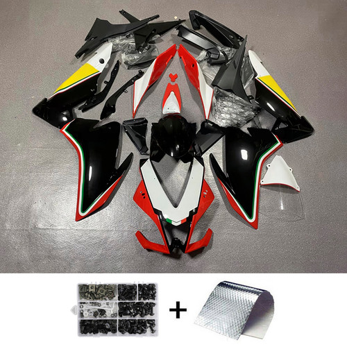 2009-2015 Aprilia RSV4 1000 Black Red Yellow Fairing Kit