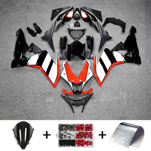 2009-2015 Aprilia RSV4 1000 Red Balck White Fairing Kit