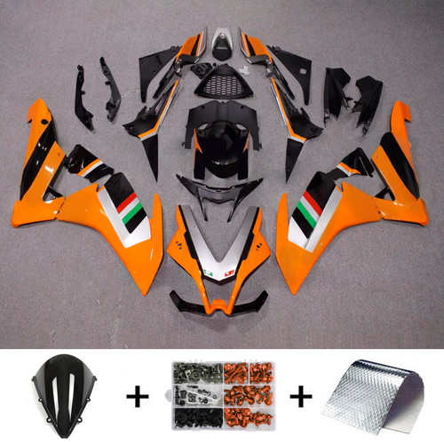 2009-2015 Aprilia RSV4 1000 Orange Black Fairing Kit