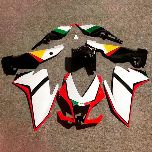 2009-2015 Aprilia RSV4 1000 White Yellow Red Fairing Kit