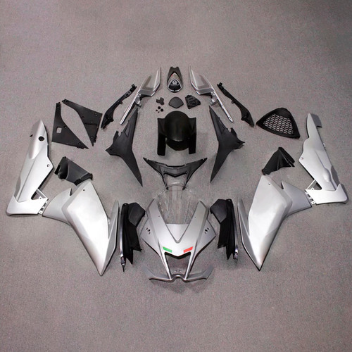 2009-2015 Aprilia RSV4 1000 Silver Black Fairing Kit