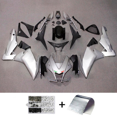 2009-2015 Aprilia RSV4 1000 Silver Black Fairing Kit