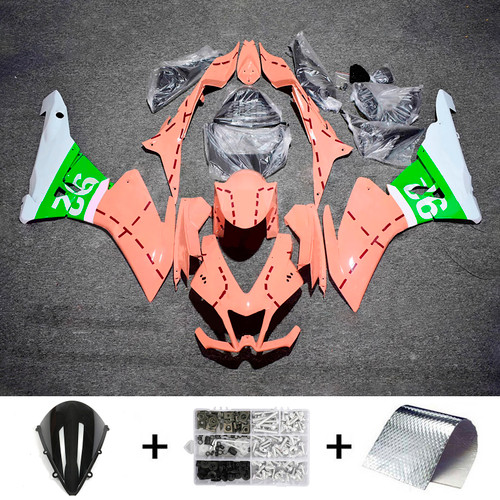 2009-2015 Aprilia RSV4 1000 Pink Green White Fairing Kit
