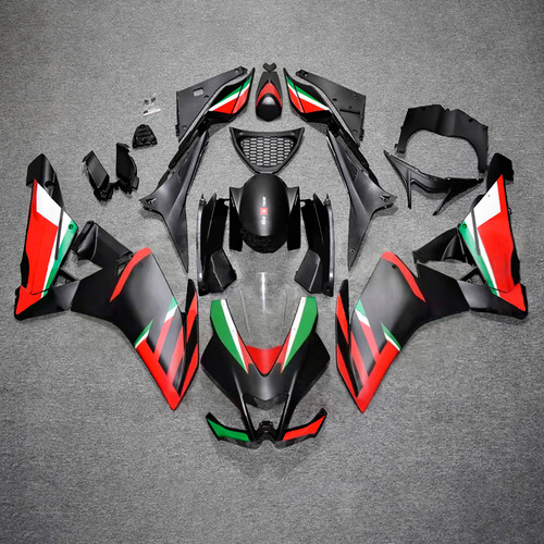 2009-2015 Aprilia RSV4 1000 Red Green Black Fairing Kit