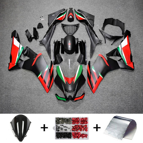 2009-2015 Aprilia RSV4 1000 Red Green Black Fairing Kit