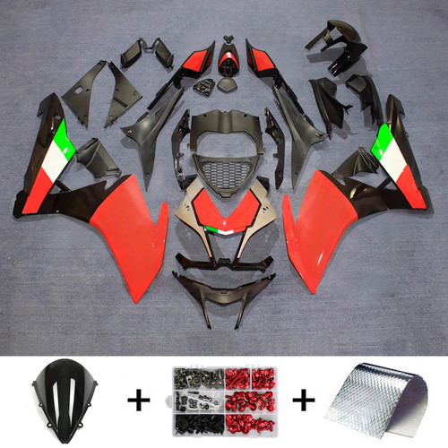 2009-2015 Aprilia RSV4 1000 Green Black Red Fairing Kit 1