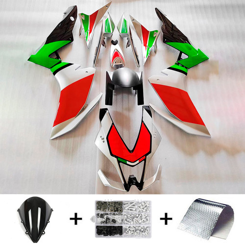 2009-2015 Aprilia RSV4 1000 Green White Black Red Fairing Kit