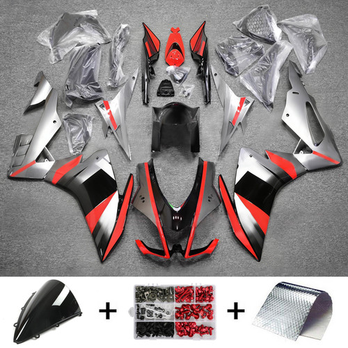 2016-2020 Aprilia RSV4 1000 Silver Red Black Fairing Kit