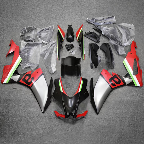 2016-2020 Aprilia RSV4 1000 Gray Red Black Fairing Kit