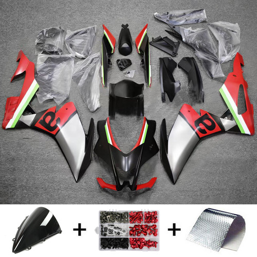 2016-2020 Aprilia RSV4 1000 Gray Red Black Fairing Kit
