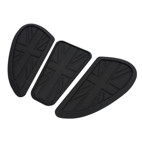 1999-2001 Legend TT 900 Gas Tank Knee Pads with Center Pad Protector Black Generic