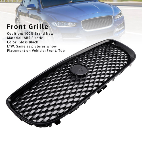 2015-2018 Jaguar XE Pre-Facelift Front Bumper Grille Gloss Black