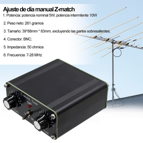 Z-match Manual Antenna 5W Tuner 3-28 MHz Manual Antenna Tuner QRP