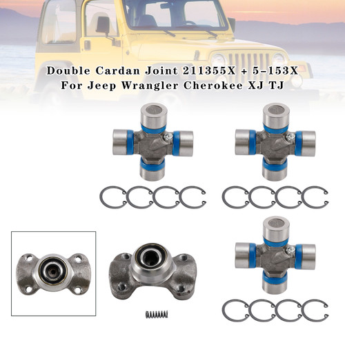 Jeep Wrangler Cherokee XJ TJ Double Cardan Joint 211355X + 5-153X