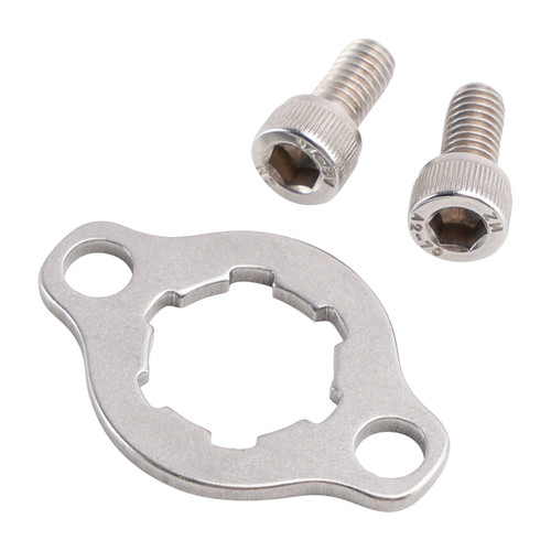 1982-2007 Yamaha XT125 XT200 XT200 ST225 Front Sprocket Holder Retainer with Hardware Kit Silver Generic