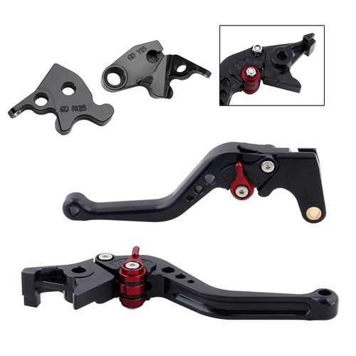 2022-2024 HONDA CRF1100L Africa Twin NEW Short Clutch Brake Lever Black Generic 2022-2024 HONDA CRF1100L Africa Twin NEW Short Clutch Brake Lever Black Generic