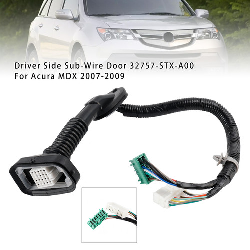 2007-2009 Acura MDX Driver Side Sub-Wire Door 32757-STX-A00 Generic 2007-2009 Acura MDX Driver Side Sub-Wire Door 32757-STX-A00 Generic