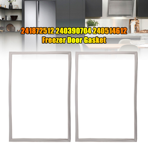 2 Pack 241872512 Freezer Door Gasket for Electrolux 240390704 240514612 1379488