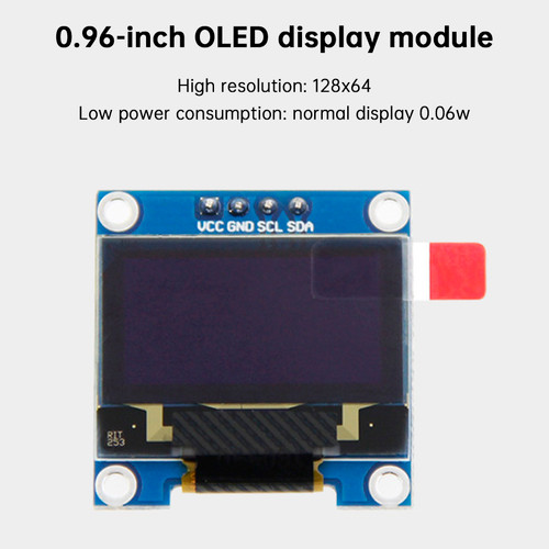 Raspberry Pi 4B 0.96-inch OLED Display Module CPU Temperature IP Hard Disk Information Display SSD1306 Raspberry Pi 4B 0.96-inch OLED Display Module CPU Temperature IP Hard Disk Information Display SSD1306
