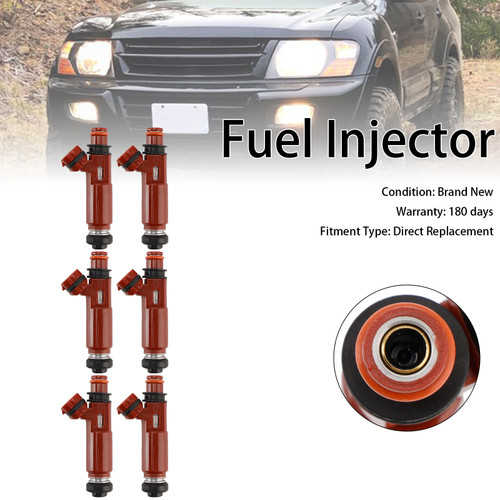 2001-2002 Mitsubishi Montero 6PCS Fuel Injector MD357267 Generic