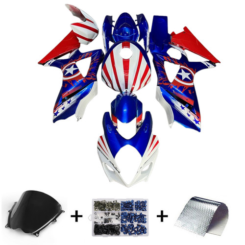 2007-2008 Suzuki GSXR1000 K7 Fairing Kit Bodywork Plastic ABS Generic#169