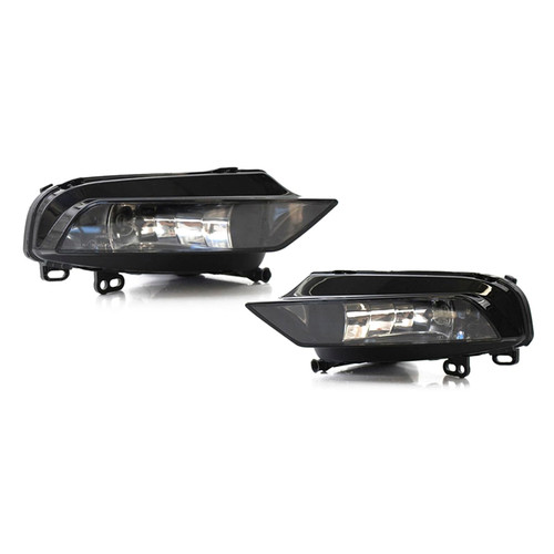 2015-2016 Audi A3 Sedan 1 Pcs Front Left+Right Fog Light Lamps With Bulbs Black and Clear Generic