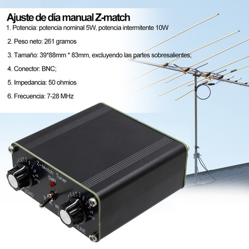 Z-match Manual Antenna 5W Tuner 3-28 MHz Manual Antenna Tuner QRP