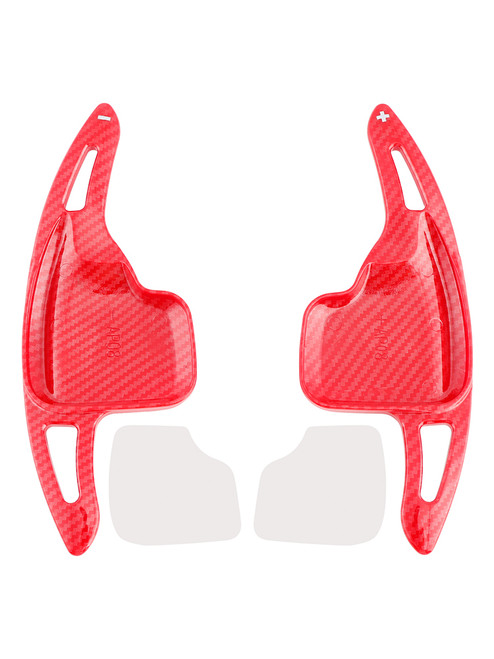 2012-2020 BMW 1-7 Series Steering Wheel Paddle Shifter Extensions Carbon Fiber Red Look Generic